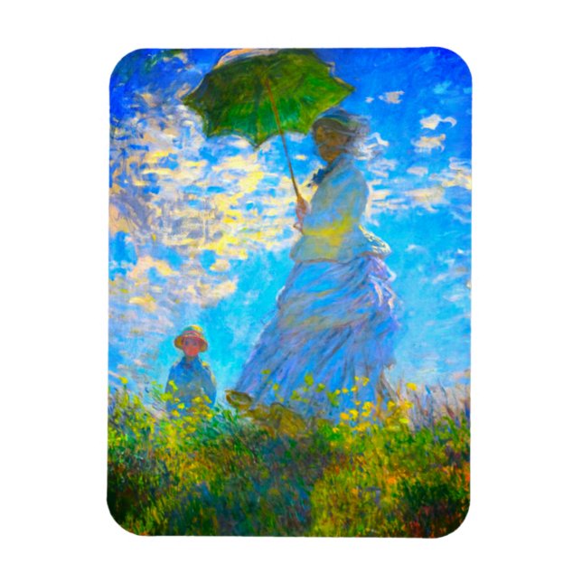 Íman Mulher Monet com Parasol (Vertical)