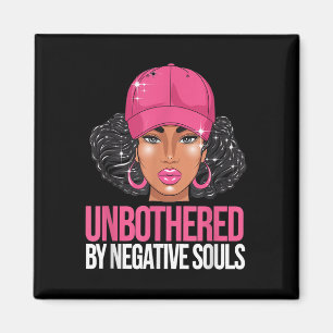 Íman Mulher Negra Afro Rainha Afro-Americana Incomodada