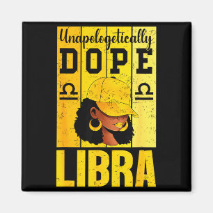 Íman Mulher negra de libra unalogicamente Camisa de cap