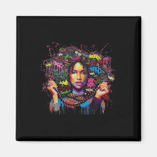Íman Mulher Negra Melanina Cultura Afro Jazz Hip Hop So