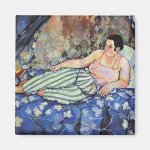 Íman Mulher no vestiário azul (por Suzanne Valadon)