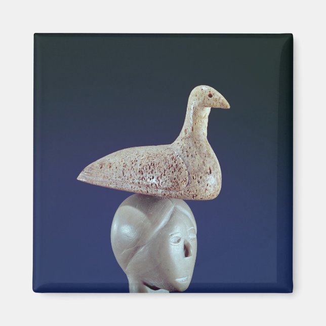 Íman Mulher pensando em um pássaro Leão, de Cape Dorset (Frente)