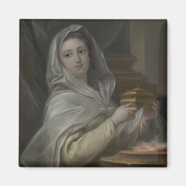 Íman Mulher retratada como Virgem Vestal (Roma Antiga)