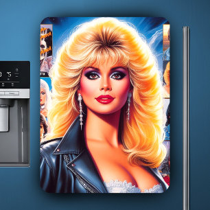 Íman Mulher Retrowave dos Anos 80