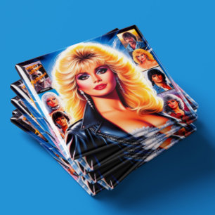 Íman Mulher Retrowave dos Anos 80