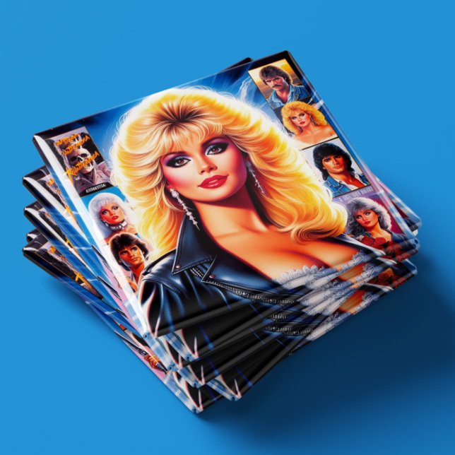 Íman Mulher Retrowave dos Anos 80 (Criador carregado)