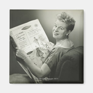 Íman Mulher Sentada em Presidente