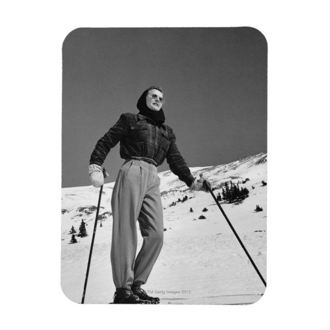 Íman Mulher Skier (Vertical)