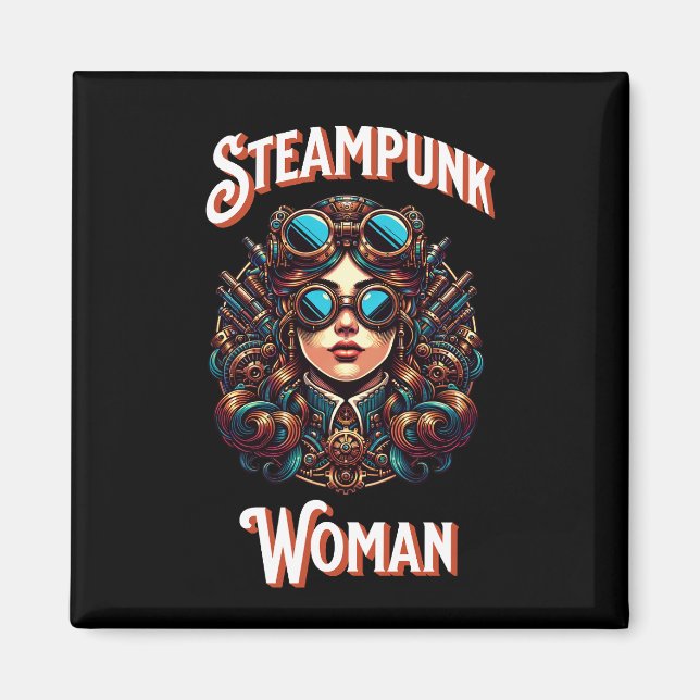 Íman Mulher Steampunk (Frente)