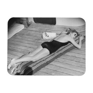 Íman Mulher Tanning de Sun