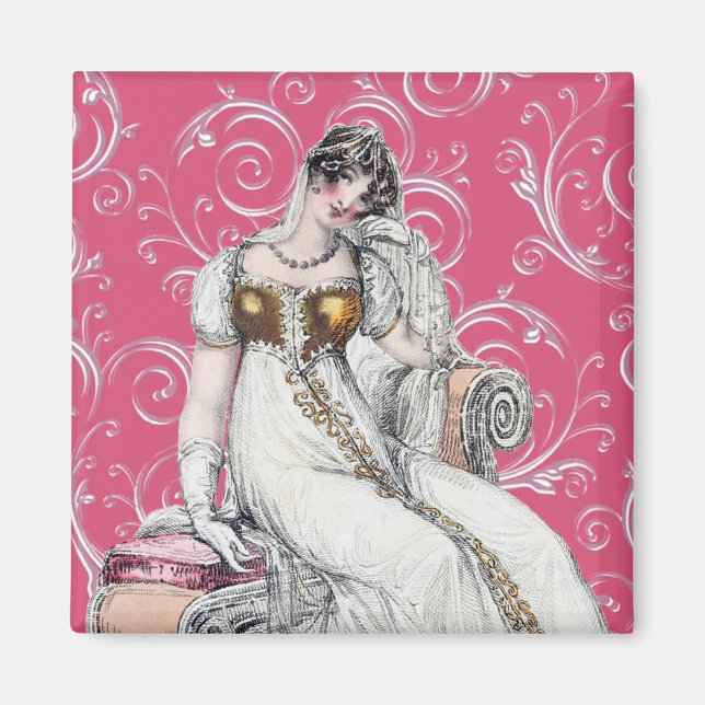 Íman Mulher Vintage (Frente)