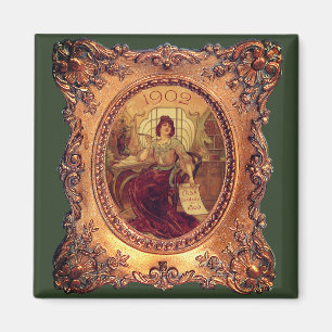 Íman Mulher vitoriana em elegante quadro vitoriano