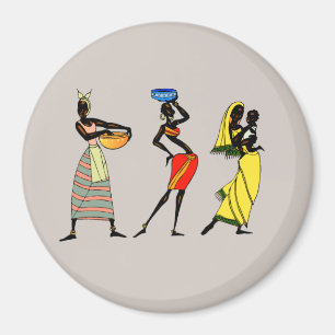 Íman Mulheres Africanas Invertendo Magnet