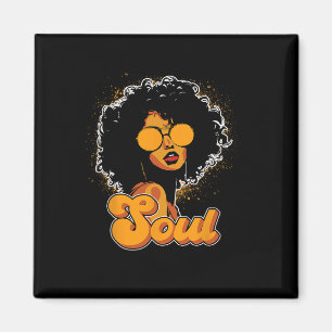 Íman Mulheres Afro-Afro Funk Sólido Estilo Vintage Pret