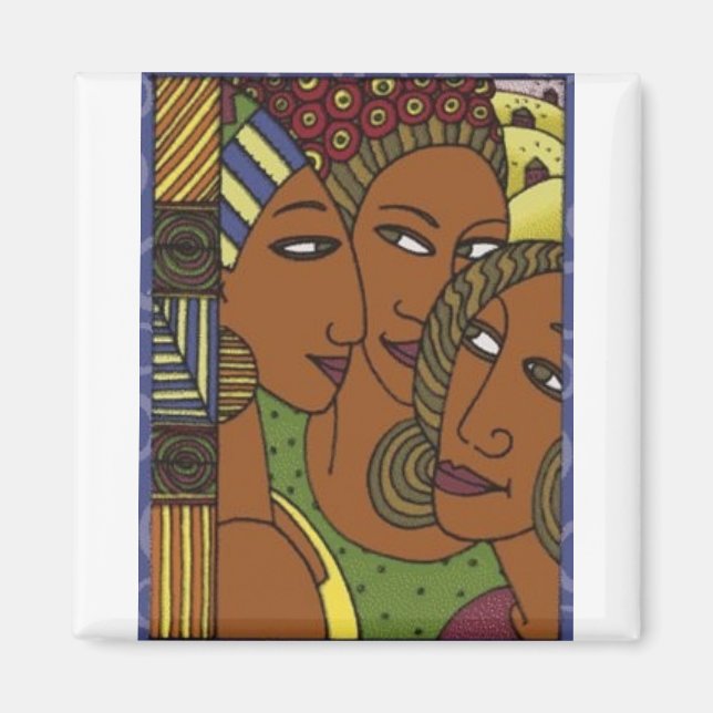 Íman Mulheres Afro-Americanas (Frente)