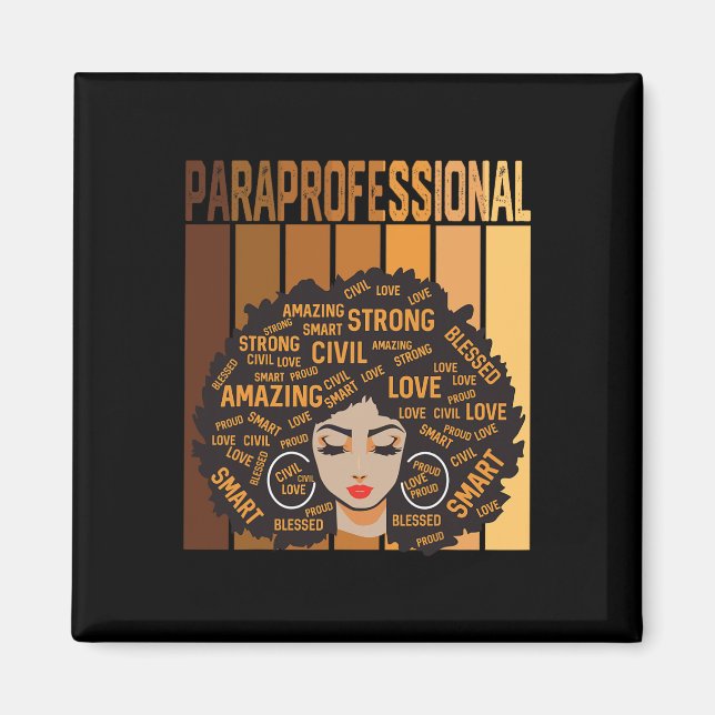 Íman Mulheres Afro-Americanas Paraprofissionais Histó (Frente)