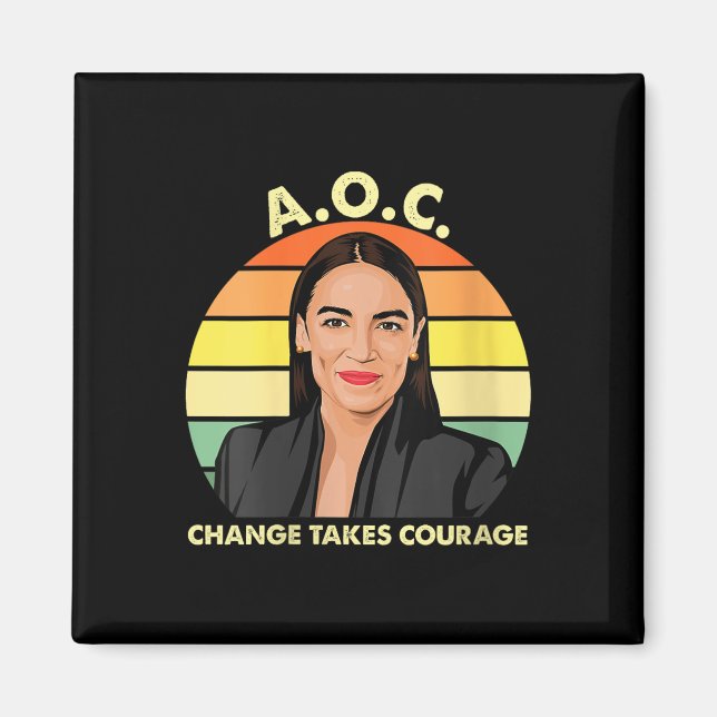 Íman Mulheres Aoc Alexandria Ocasio-cortez Primeira Mul (Frente)