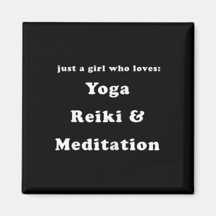 Íman Mulheres Apenas Uma Menina Que Ama Yoga Reiki E Me