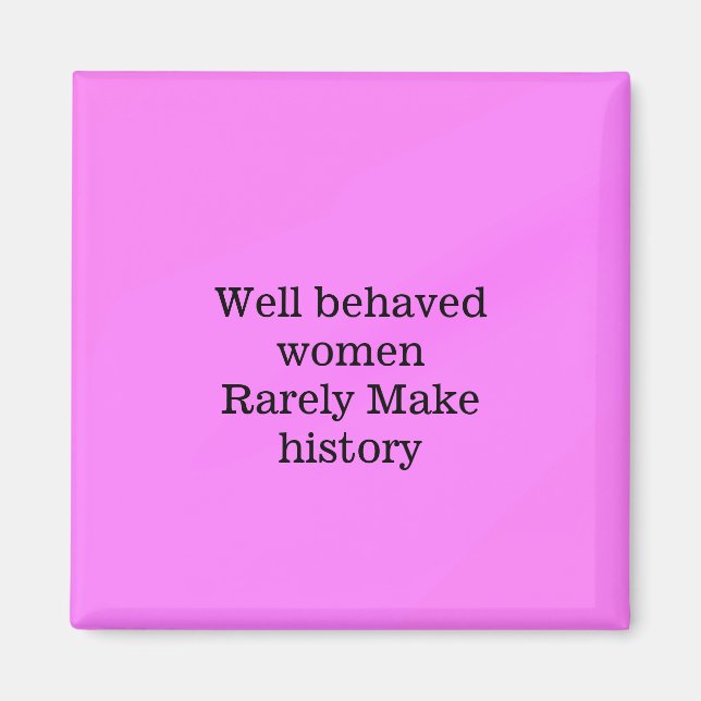 Íman Mulheres bem comportadas raramente fazem história  (Frente)