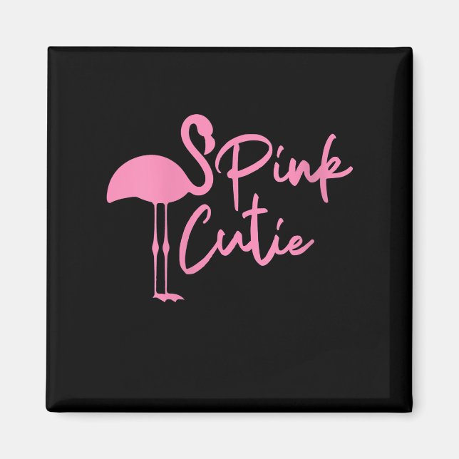 Íman Mulheres Bonitas Rosa Flamingo | Cuada rosa | Flam (Frente)