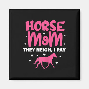 Íman Mulheres Cavalos Mãe Eles Perto Eu Pago Cavalo Cav