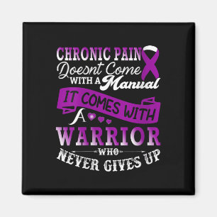 Íman Mulheres Chronic Pain Awarness Guerreiro Purple Ri