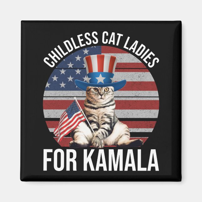 Íman Mulheres De Gato Sem Fios Para Kamala (Frente)