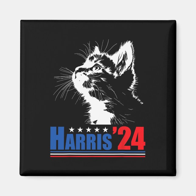 Íman Mulheres De Gato Sem Fios Para Kamala Harris 24 Us (Frente)