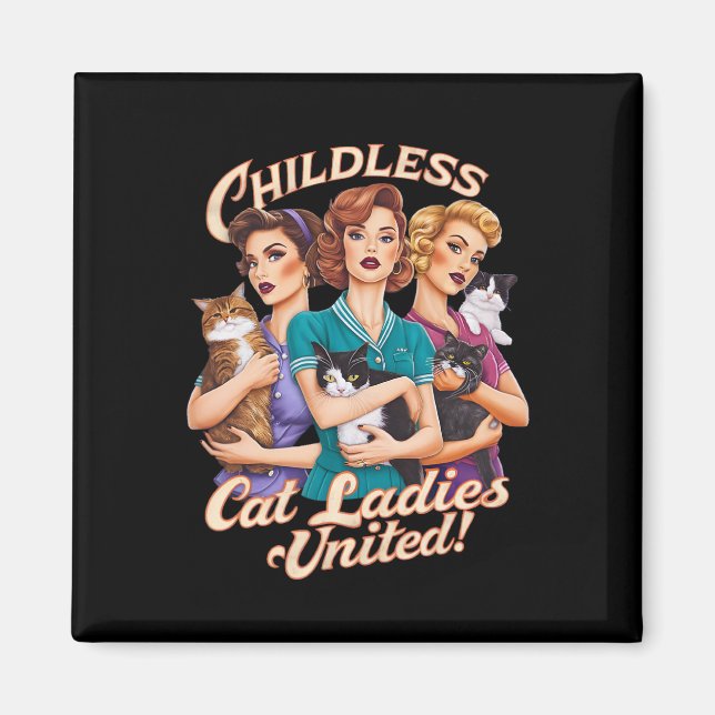 Íman Mulheres de Gato Sem Fios Unidos (Frente)