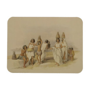 Íman Mulheres de Nubian em Kortie no Nile, de "Egipto