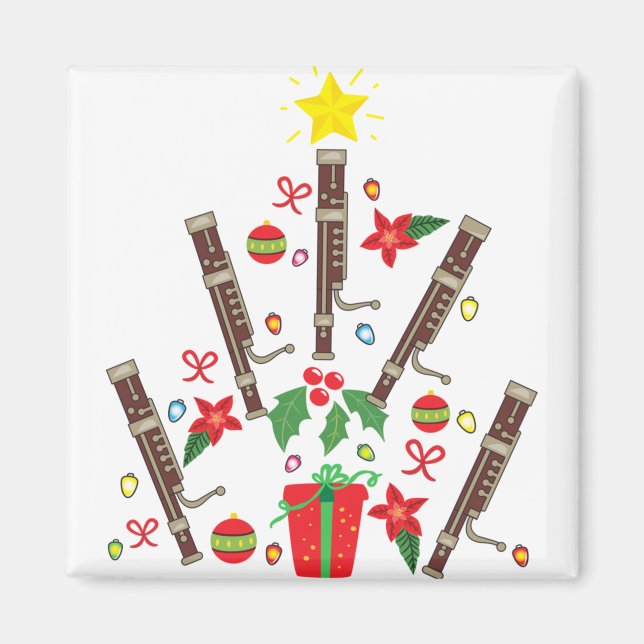 Íman Mulheres do enfeites de natal de Bassoon (Frente)