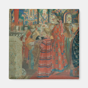 Íman Mulheres do século XVII do russo na igreja