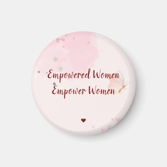 Íman Mulheres Empoderadas Empoderam Mulheres Rosa Water (Frente)