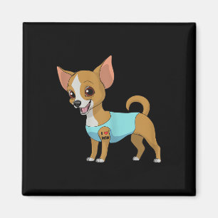Íman Mulheres Engraçadas Cachorro Chihuahua Ama Mamãe T