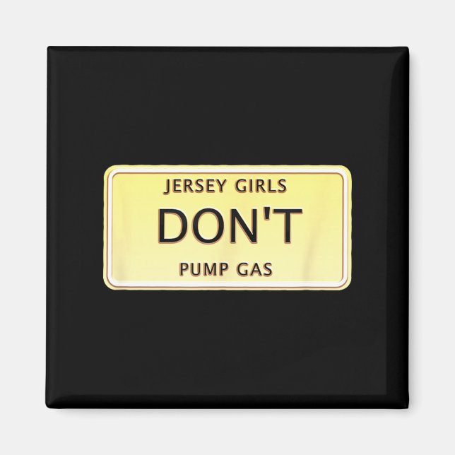 Íman Mulheres Engraçadas de Nova Jersey Garotas de Jers (Frente)