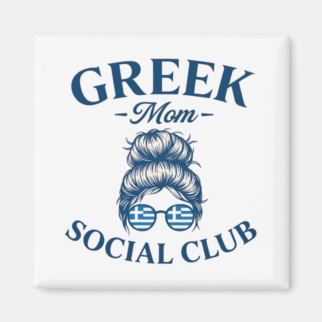 Íman Mulheres Gregas Mãe Clube Social Trendy Mãe Grega (Frente)