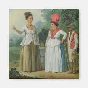 Íman Mulheres indianas ocidentais da cor, com uma