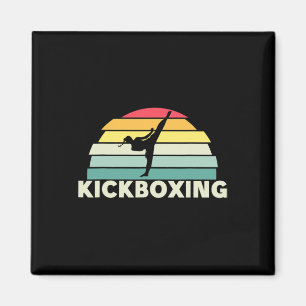 Íman Mulheres Kickboxing Artes Marciais Retro Karate Ga