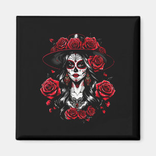 Íman Mulheres La Catrina Dia Dos Mortos Latina Cinco D