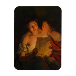 Íman Mulheres lendo uma carta de amor (por Waldmüller)