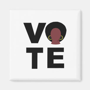 Íman Mulheres Negras Votam Eleição Política Votos Negro