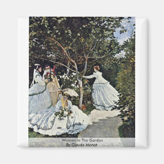 Íman Mulheres No Jardim Por Claude Monet