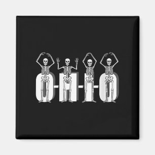 Íman Mulheres O-h-i-o Skeletons Estatais Funny Ohio Vin