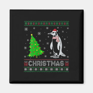 Íman Mulheres Pinguim Xmas Tree Lighting Ugly Christmas