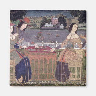 Íman Mulheres portuguesas que comem uma refeição, Goa