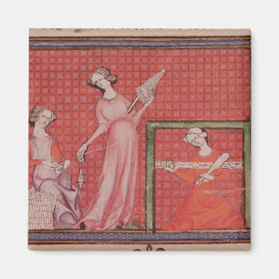 Íman Mulheres que giram lãs