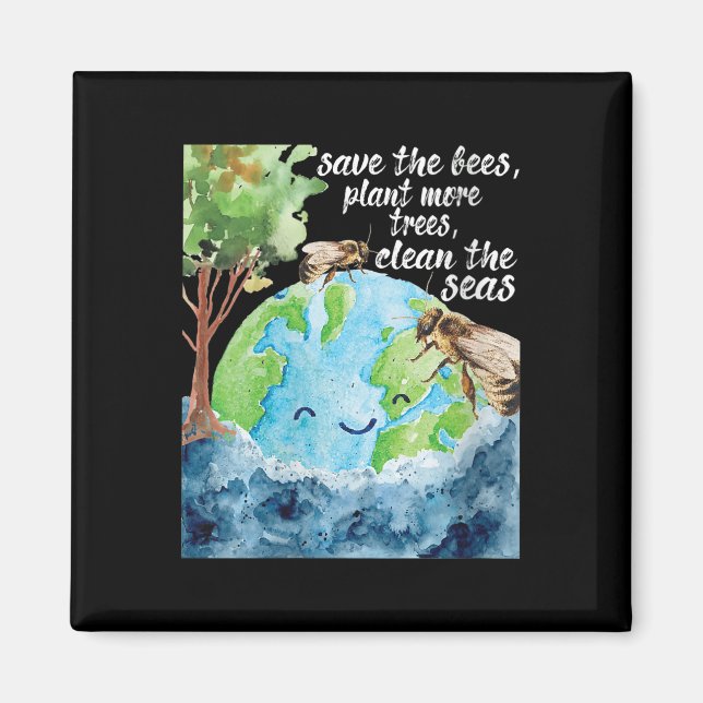 Íman Mulheres Salvem Abelhas - Proteção Ambiental (Frente)