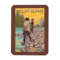Mulheres voam pescando - Monte Adams, Washington