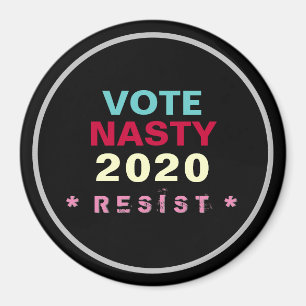 Íman Mulheres Votam NASTY 2020 - Imã de geladeira RESI