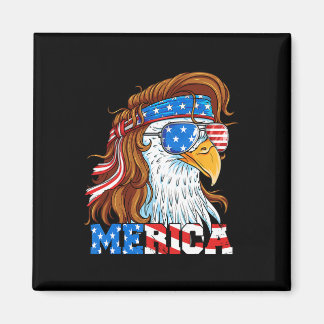 Íman Mullet Águia Merica 4 De Julho Bandeira Americana